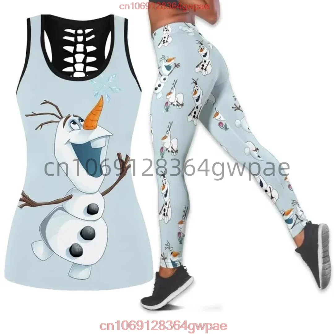 MINISO Disney Frozen Olaf Полая майка и леггинсы