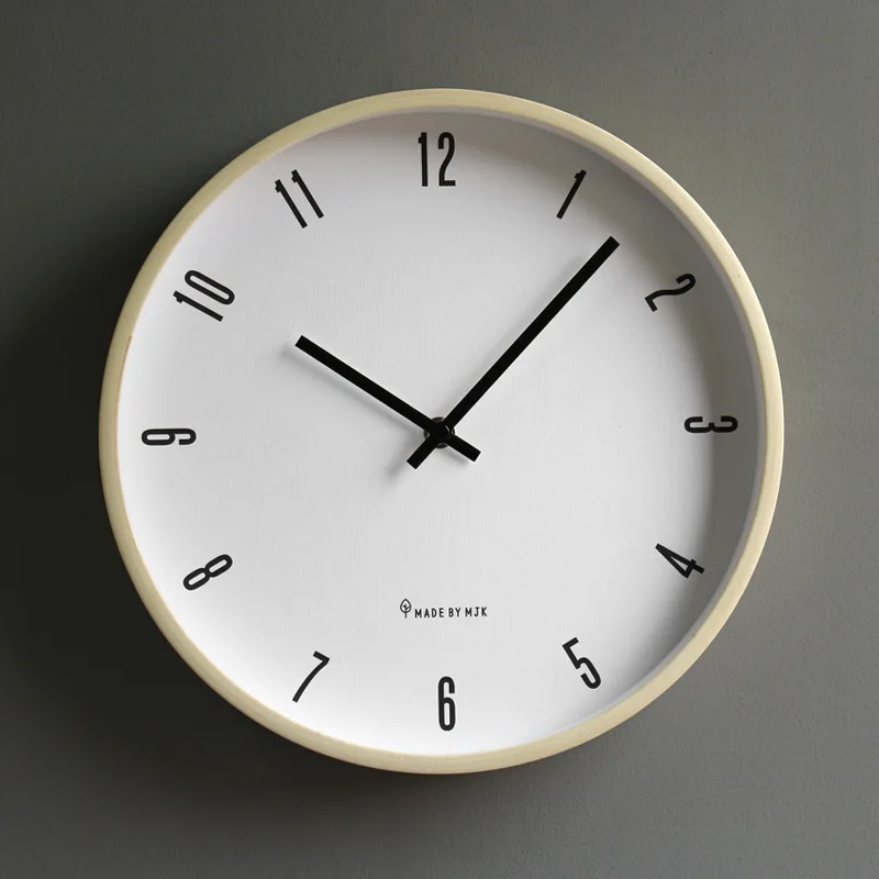 Простые Японские Настенные часы скандинавские Модные кварцевые украшения из