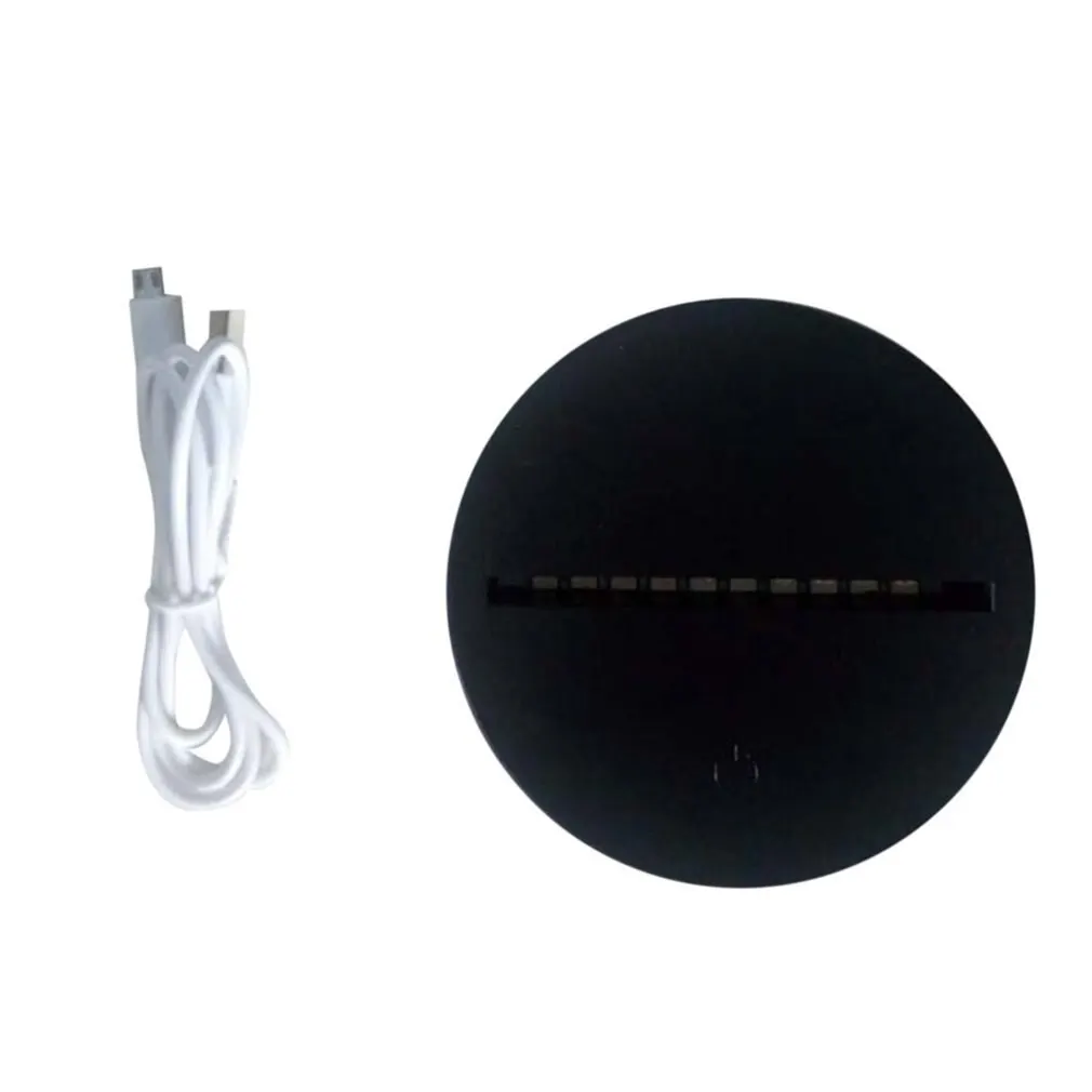 

3D Led Lamp Night Light Base Abs Acrylic Portable And Lightweight Remote Control/Touch Type Light Base