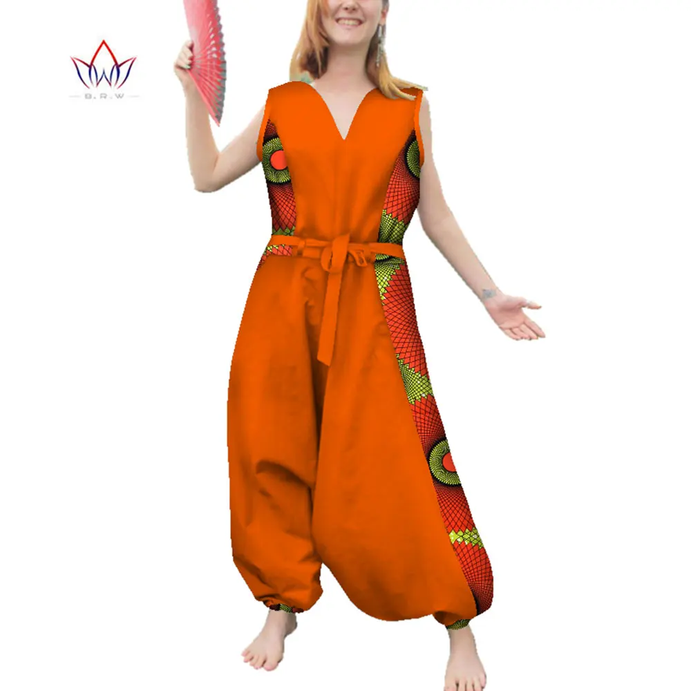 Африканский комбинезон для женщин без рукавов повседневный СВОБОДНЫЙ Модный