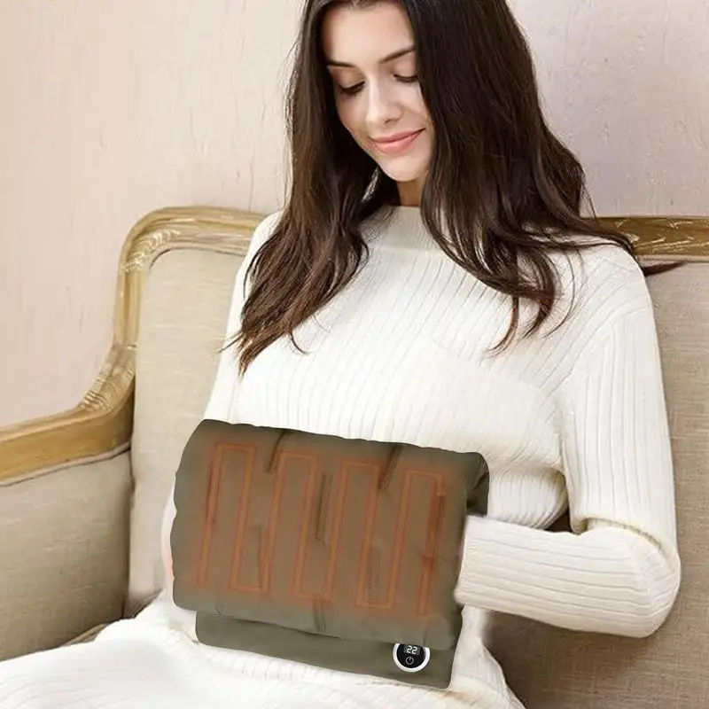 Грелка для рук с подогревом графеновая теплая муфта живота и грелка перчатки