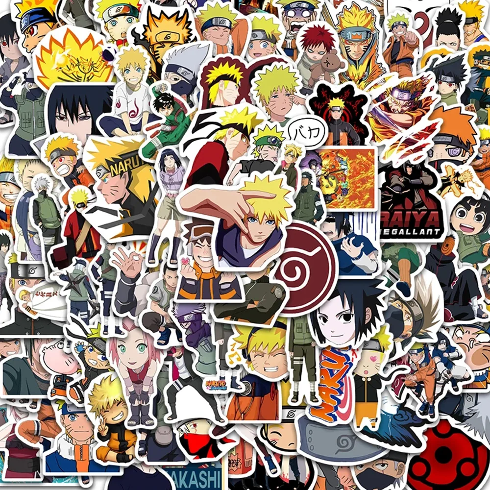 

10/30/50pcs Naruto Anime Waterproof Stickers Uzumaki Naruto Cartoon Sticker Car Bike Motorcycle Skateboard Notebook Decal Toys