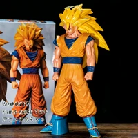 dragon ball super three goku standing and turned into a saiyan gogeta hand made boxed model ornament is cold and handsome