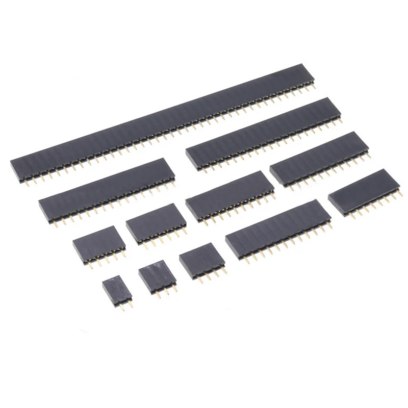 Штыревой разъем 2 54 мм штыревой Мама Однорядный для печатной платы