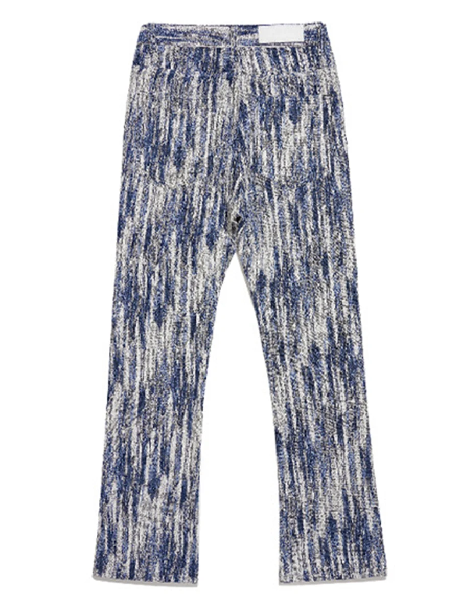 American High Street Letters Embroidered Casual Hip-hop Jeans Men INS Trendy Designer Retro Straight Pants Street Clothing MEN