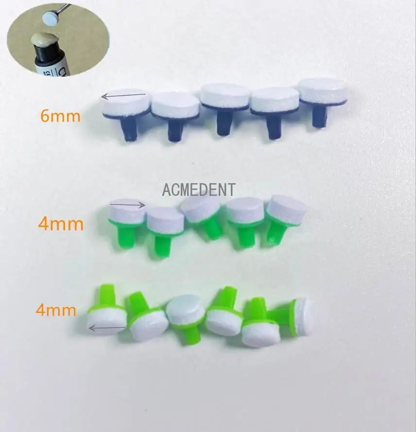 

20~100pcs Dental Composite Resin Quick Foam Pad Optra Sculpt Style NonStick Green Small Diameter 4mm