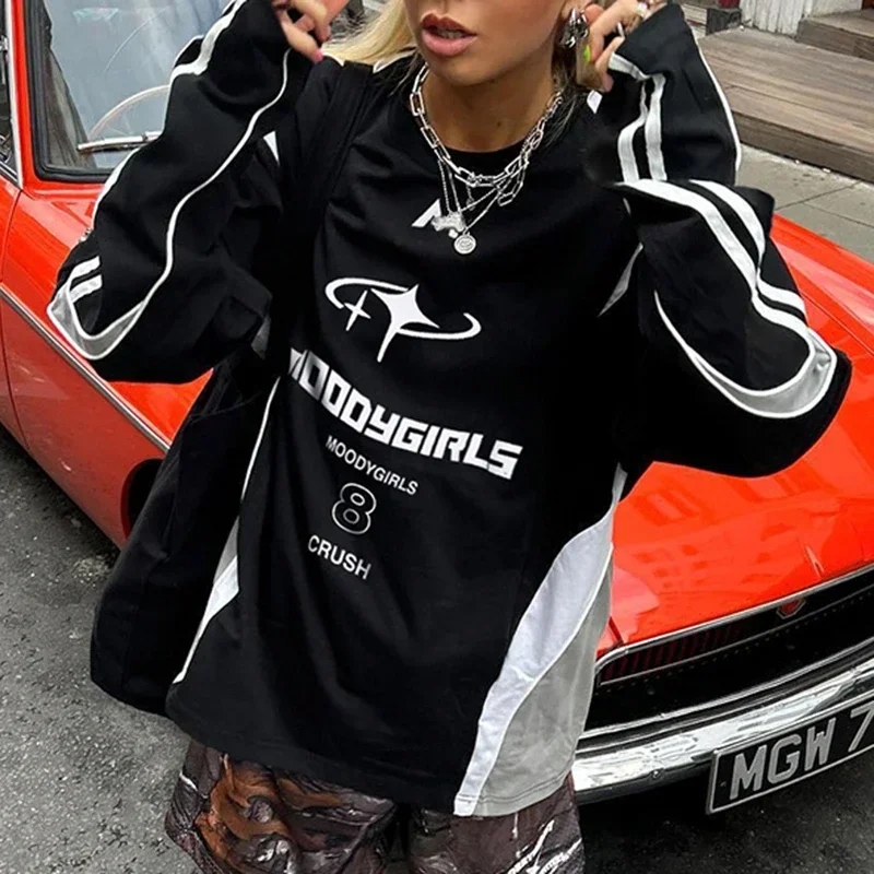 

Женская толстовка с длинным рукавом, свободного покроя