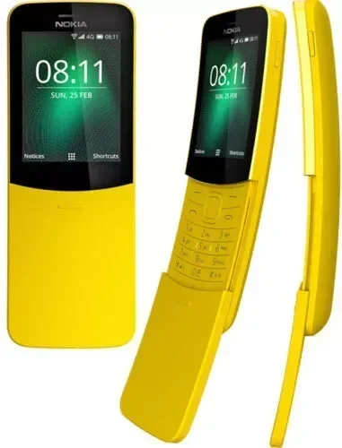 Nokia 8110 4G LTE мобильный телефон с двумя SIM-картами 4 ГБ + 512 МБ Banana Sim Free WIFI GPS Slide KaiOS