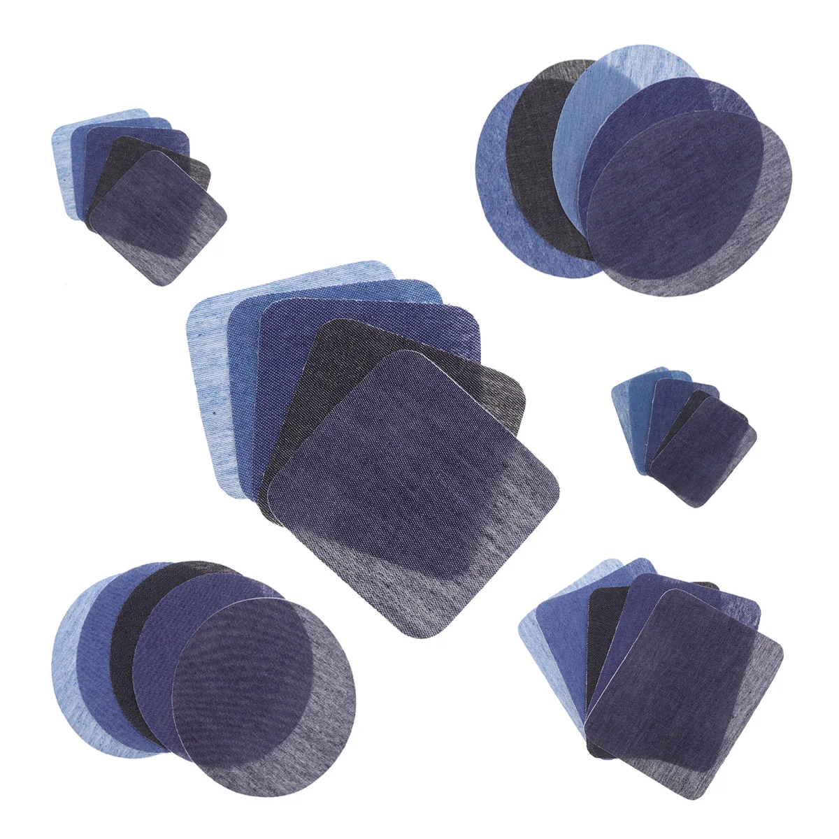 

30 Pcs Iron Patch Clothing Self-adhesive Jeans Sticker Sweater Shirt Elbow Multi Color Stickers Repair