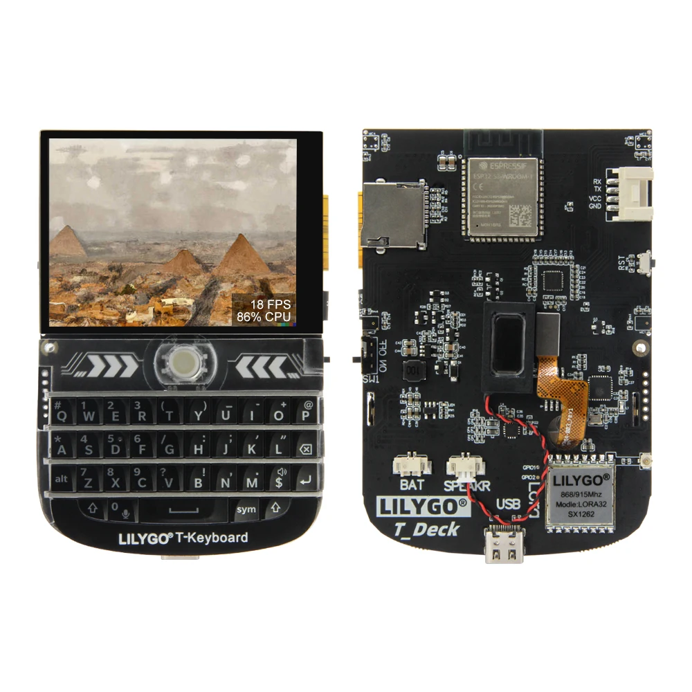 Модуль T-Deck ESP32-S3 LoRa 2 8-дюймовый ЖК-дисплей макетная плата LoRaWAN большой радиус