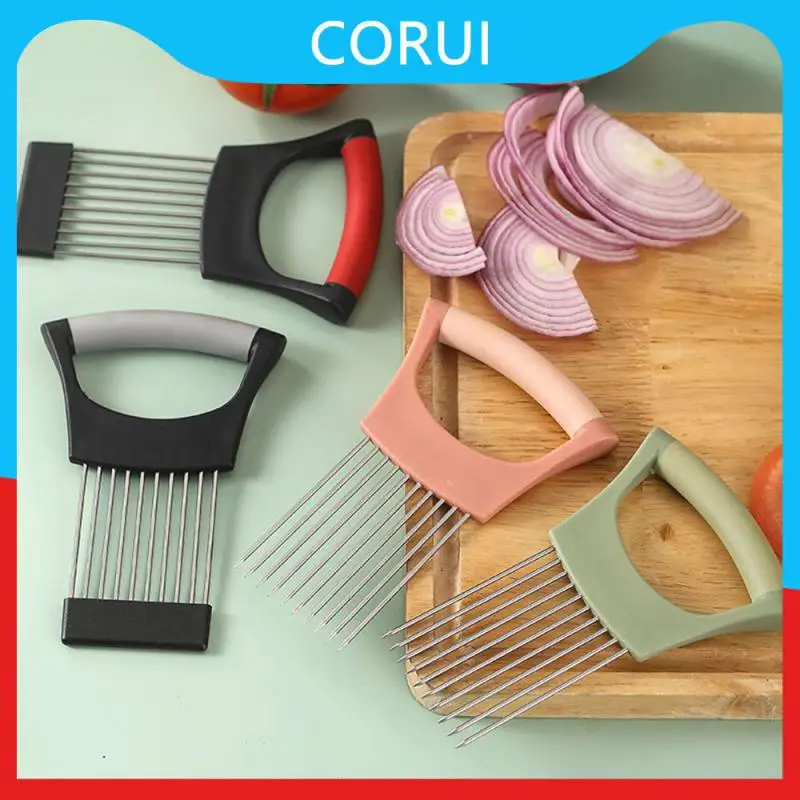 

Easy To Clean Onion Needle 14.3 9.5 5.5cm Tomato Fruit Slicer Not Easy To Deform Slicer Thick Material Kitchen Accessories