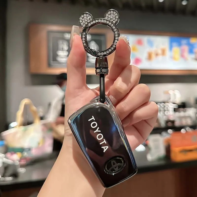 Мягкий чехол для автомобильного ключа из ТПУ аксессуары Toyota Auris Corolla Avensis Verso Yaris Aygo