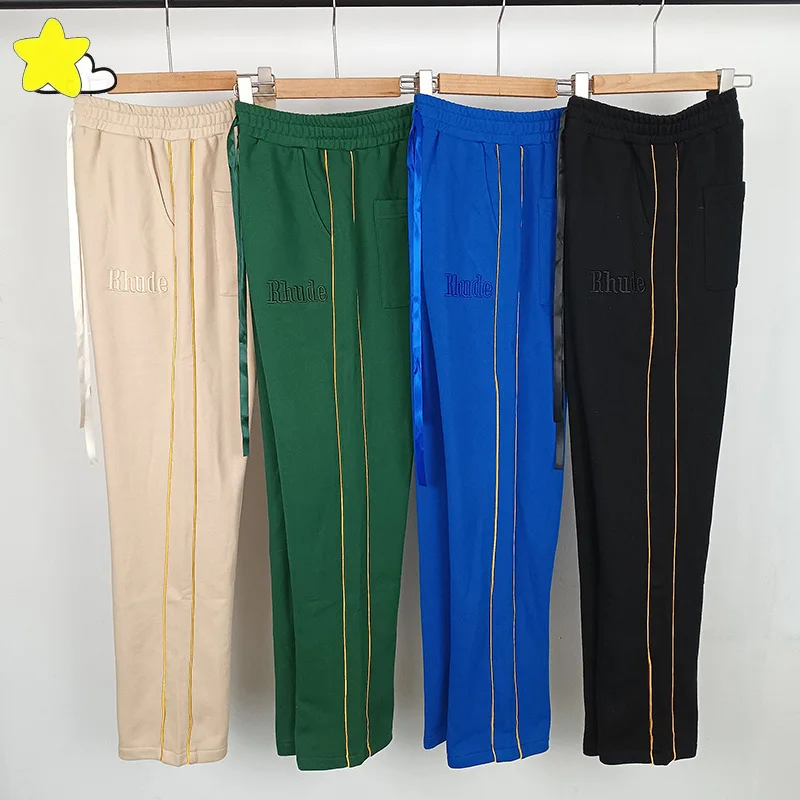 

Брюки мужские/женские свободные с вышивкой логотипа, 100% хлопок