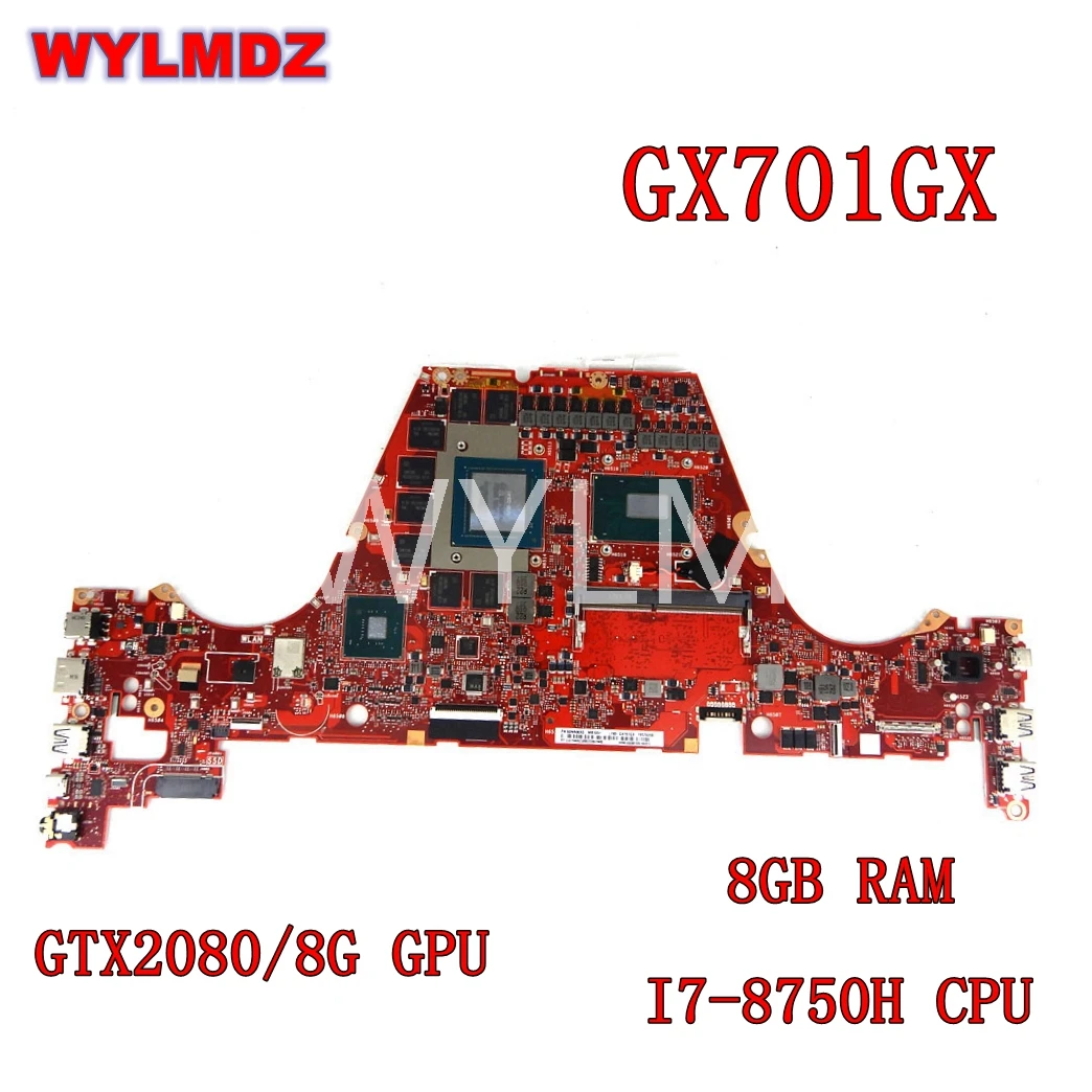 

GX501VSK GTX1070/8G GPU i7-7700HQ CPU 8GB RAM Notebook Материнская плата ASUS GX501V GX501VS GX501VSK протестированная Материнская плата ноутбука