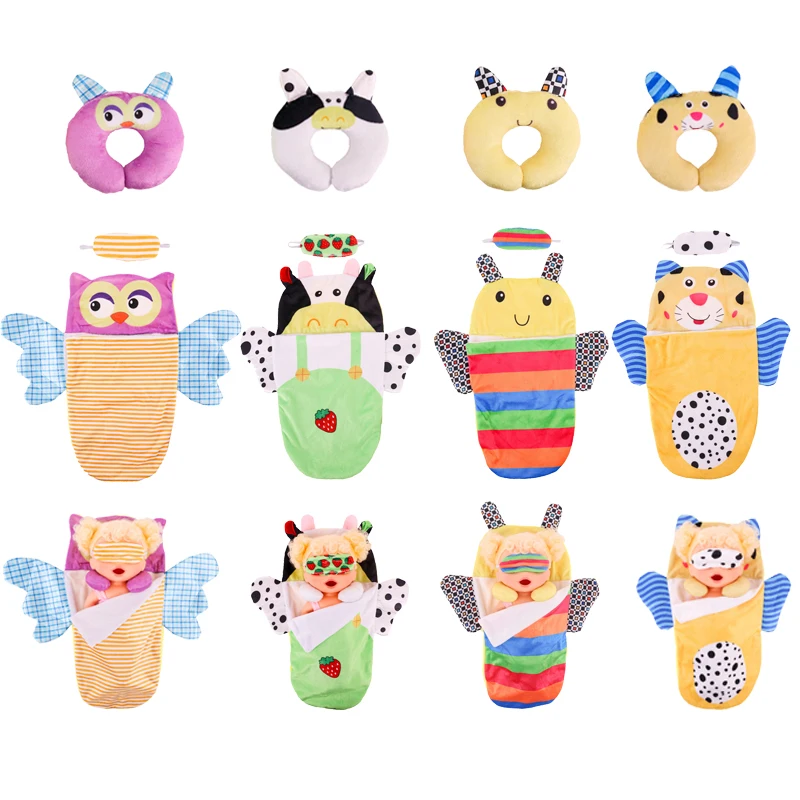 

12 Inch 30CM Baby Alive Doll Clothes and Accessories include Sleeping Bag,Pillow and Mask Suit For Gift