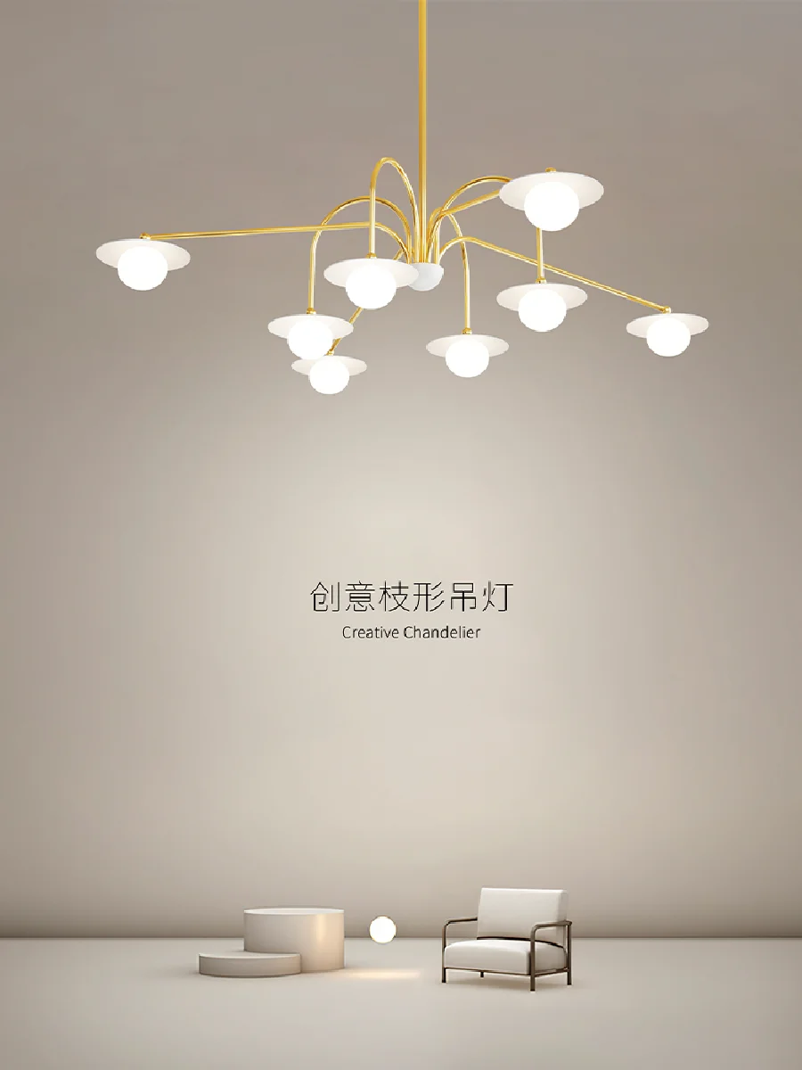 

Светодиодная люстра с внутренним освещением, люстра в скандинавском стиле, домашний декор, современная люстра в спальню ilumine o, Потолочная л...