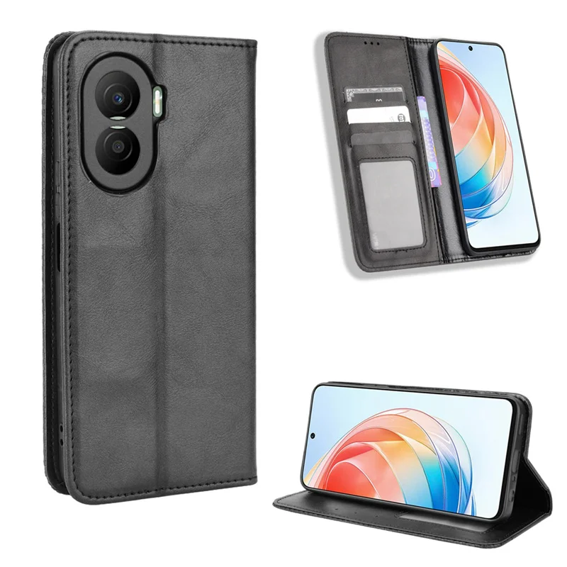 

For Honor X40i Wallet Cover Magnetic Card Case Phone Case For Honor X30 X9 X8 X7 Self-Adhesive Leather Case Protective Case