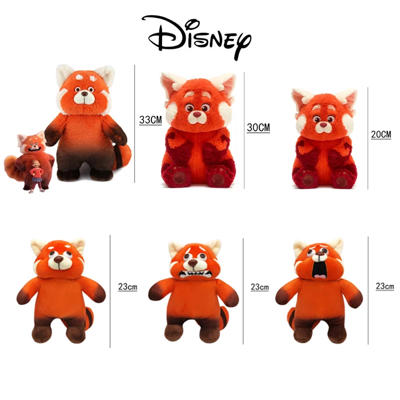 

Disney Pixar Turning Red Bear Plush Toy Cartoon Kawaii Plushies Anime Peripheral Cute Animal Panda 20th Century Fox 2022 Movies