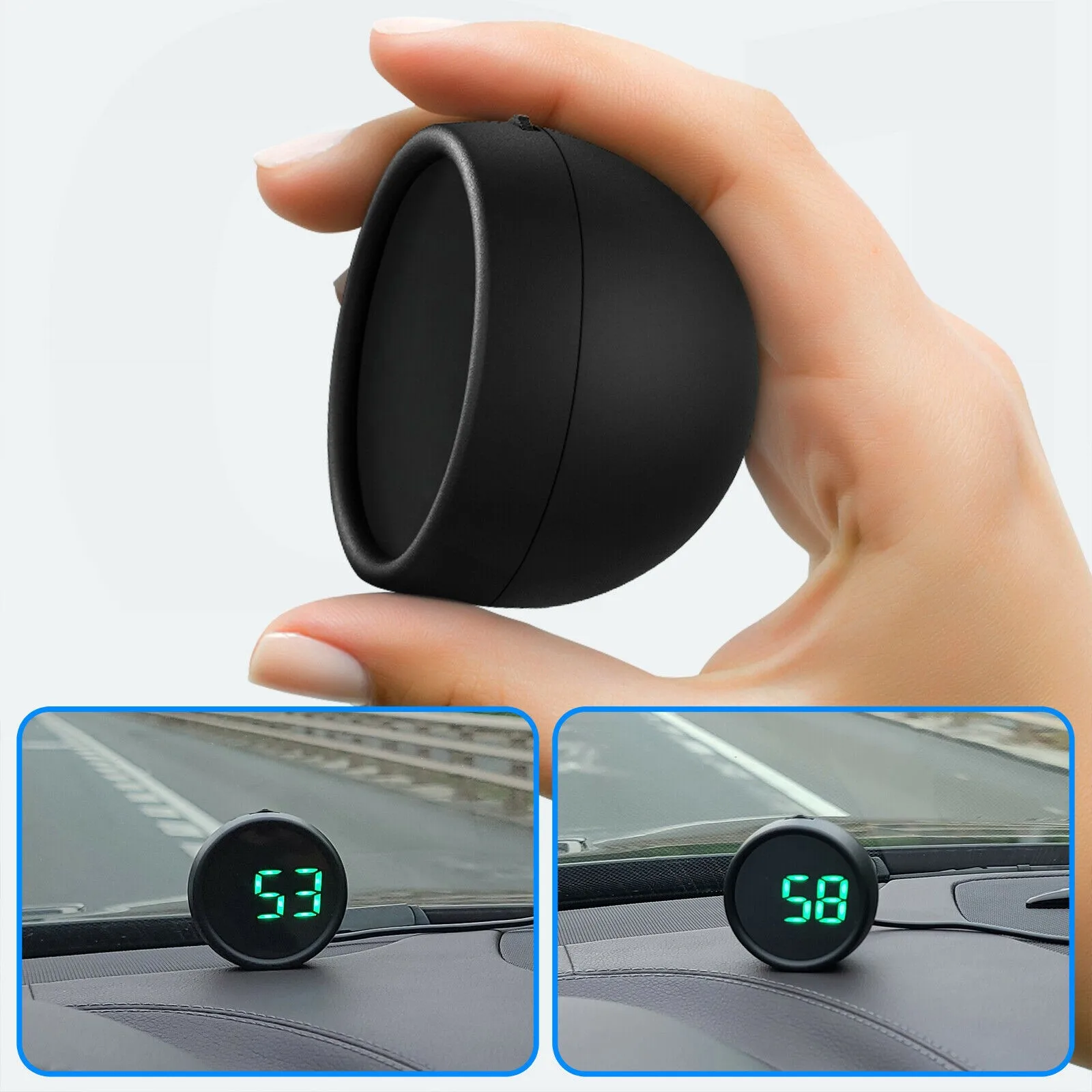 

GPS-дисплей на лобовом стекле для мотоцикла, предупреждение о превышении скорости, 2,4 дюйма, универсальный цифровой, маленький и изысканный.