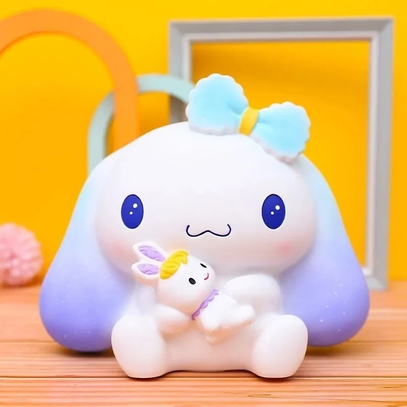 

Sanrio мультфильм Cinnamoroll My Melody Kuromi Копилка виниловые настольные украшения Милая Детская копилка детские подарки