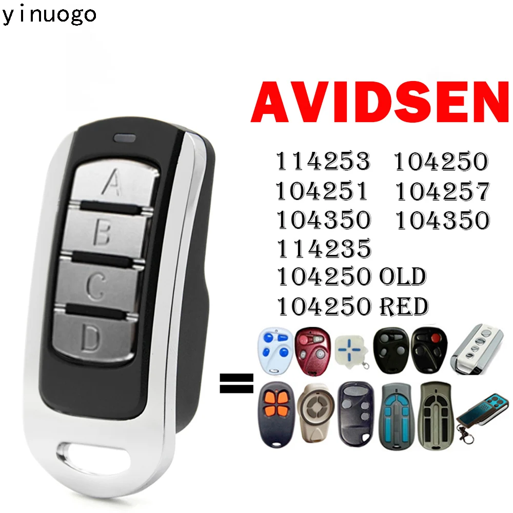 

Новый пульт дистанционного управления AVIDSEN для гаражной двери 114253 104250 104251 104257 104350 114235 104250, старый красный пульт управления дверью гаража
