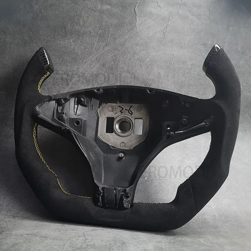 Рулевое колесо Pilot из гладкой кожи под заказ для Tesla Model S X 2014-2022