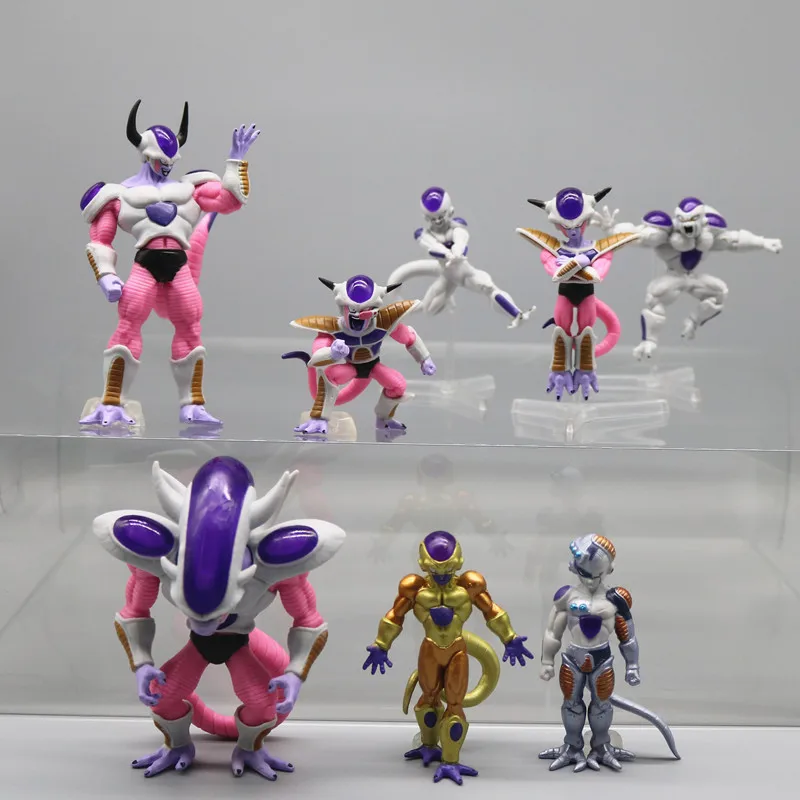 

8Pcs/Set 8-12CM Anime Dragon Ball Frieza all shapes Rebel Legion Toys Anime Action Figure Toys Gifts