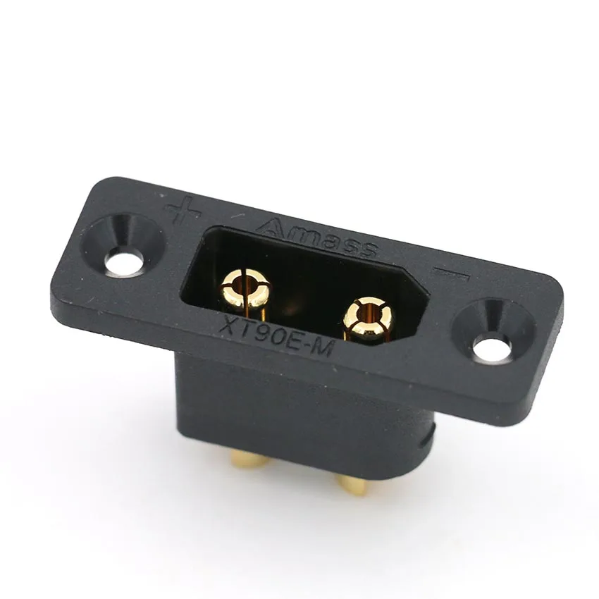 Black XT90E-M Battery Connection Plug Gold-Plated Male Connector DIY Connecting Parts for XT90 RC Aircraft Drone FPV
