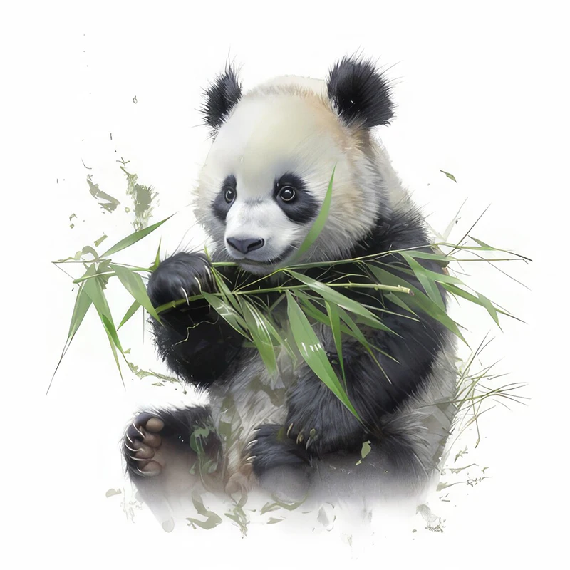 

ПВХ наклейки для стен C76# Watercolor panda