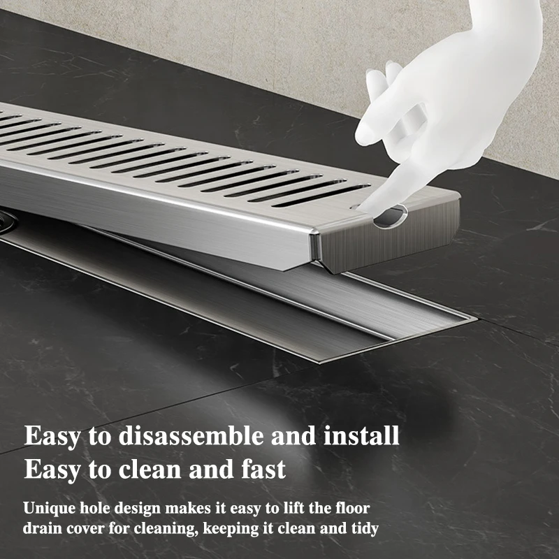 Дренаж для ванной комнаты из нержавеющей стали с начесом 20-60 см