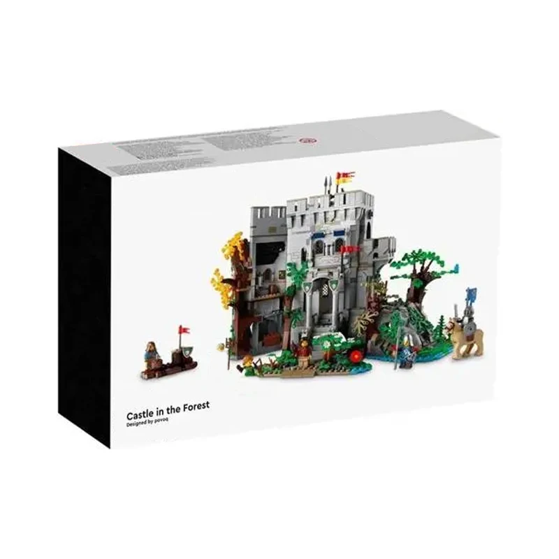 

IN STOCK MOC Idea Medieval Castle in the Forest Construction Building Blocks Bricks Model Fit 910001 Toys for Children Gift Set
