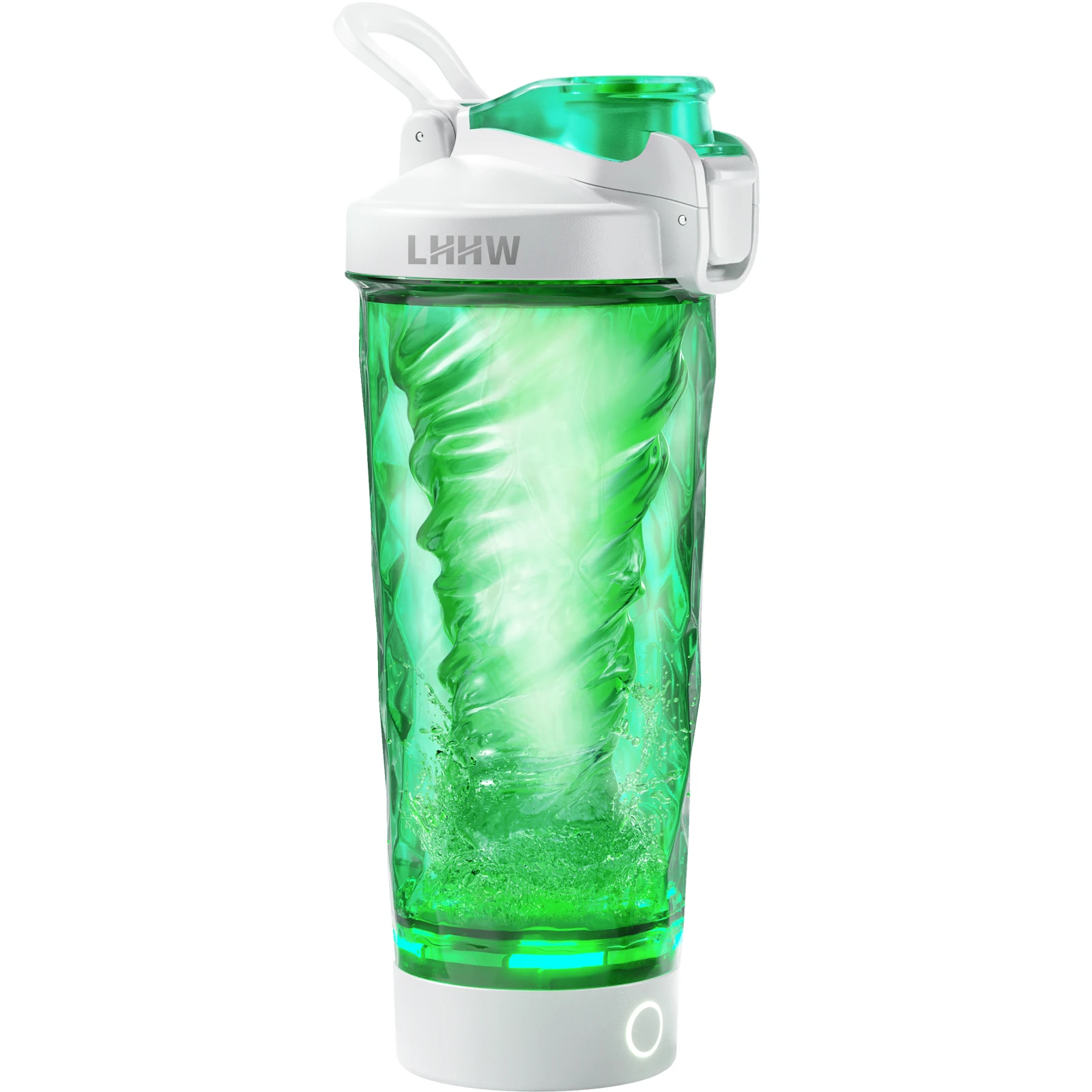 

LHHW Electric Sport Shaker Bottle BPA Free 24 Oz Rechargeable Blender for Protein Powder Mixes Portable Water Cup for Gym