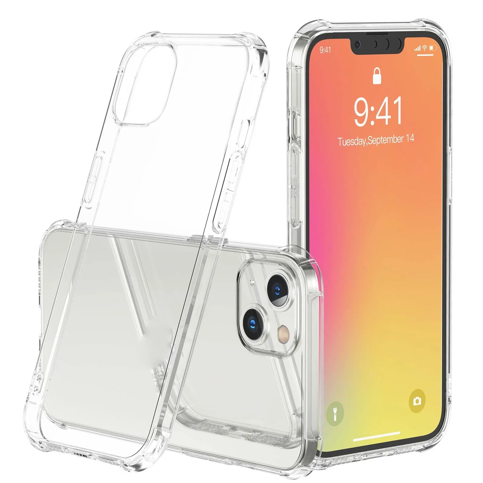 

Phone Case For iPhone 13 Pro Max Shockproof Mobile Case For iPhone 13 13mini Clear Silicone Case For iPhone 13pro Back Cover