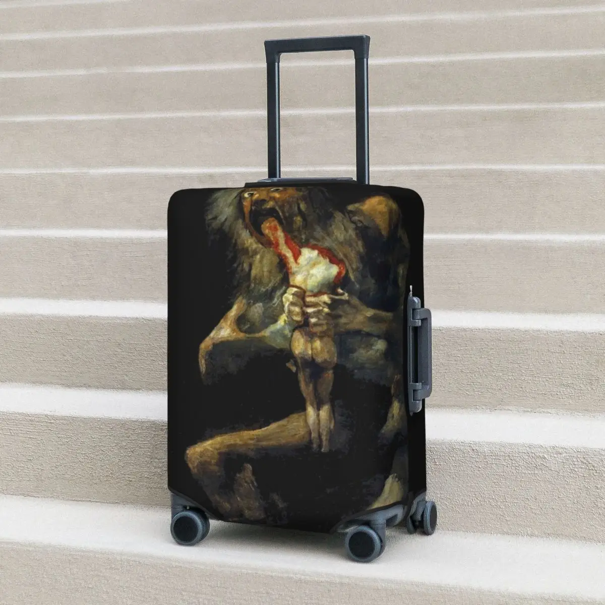 

Saturn Suitcase Cover Devouring His Son Business Holiday Fun Luggage Case Protector