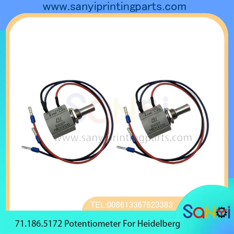 2-х шт. потенциометр Heidelberg 71.186.5172 кабель Beckmann 7286 10 кОм для печатной машины CD102 SM102 SM74