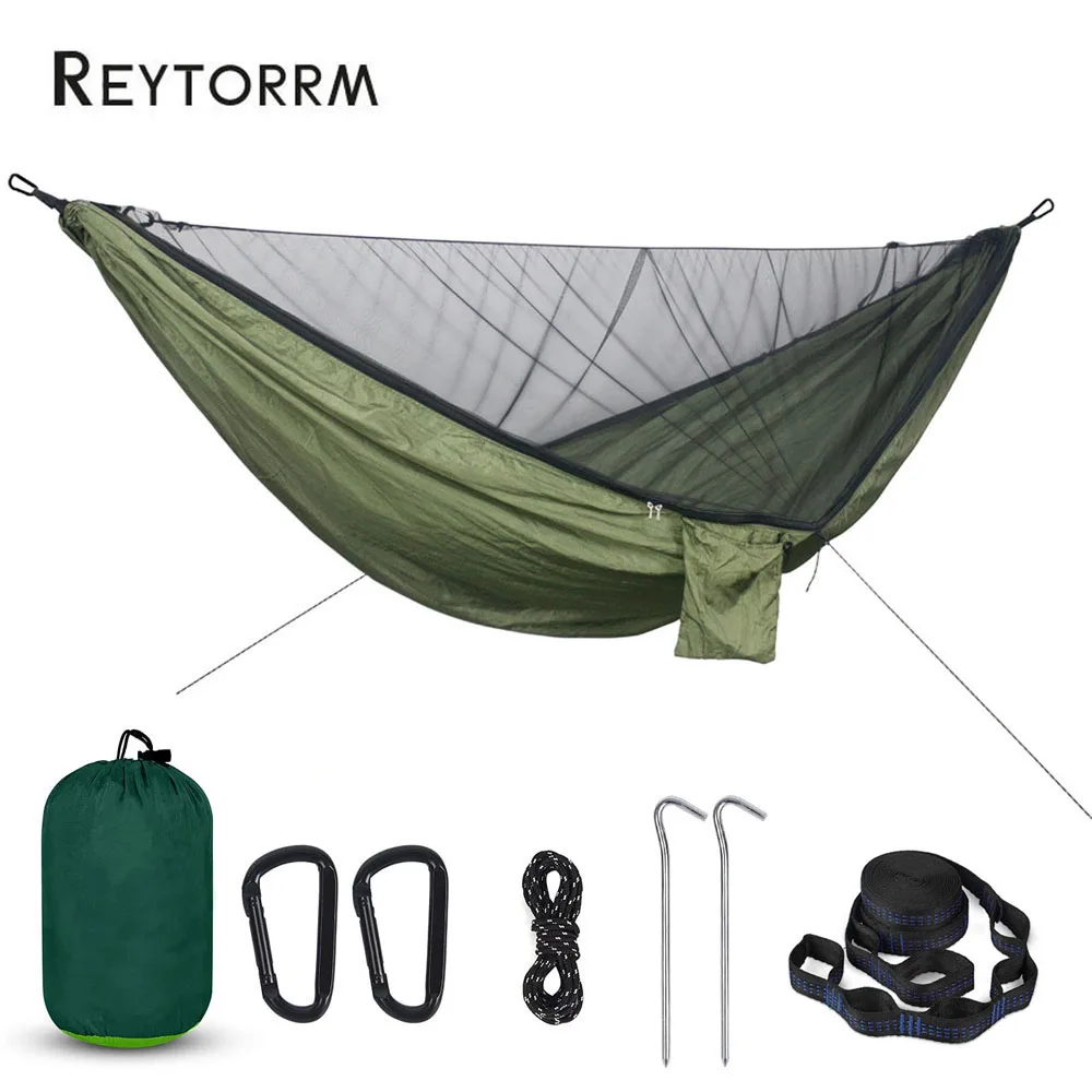 Camping Hammock Double Single Portable Hammocks with 2 Tree Straps Lightweight  Hammocks for Travel Beach Backyard Patio Hiking