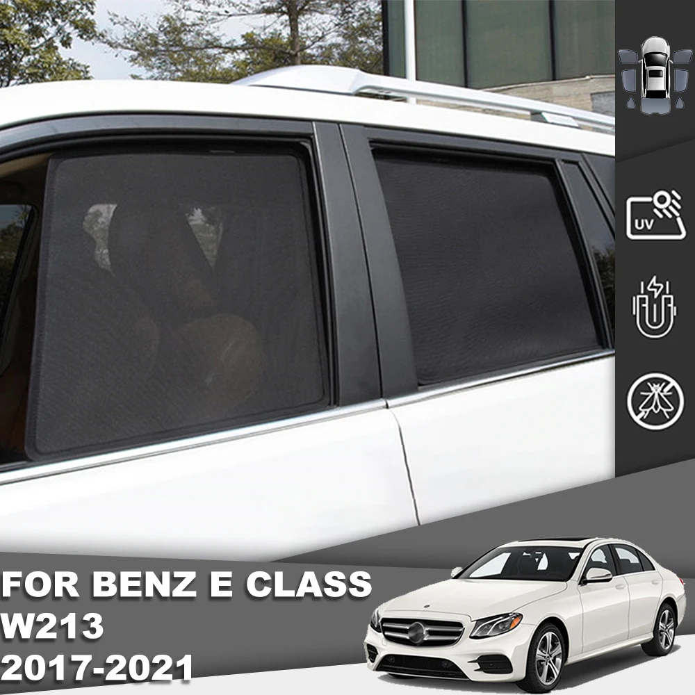 For Mercedes Benz E Class W213 2016-2023 Car Sunshade Visor Front Windshield Curtain Rear Side Baby Seat Window Sun Shade Shield
