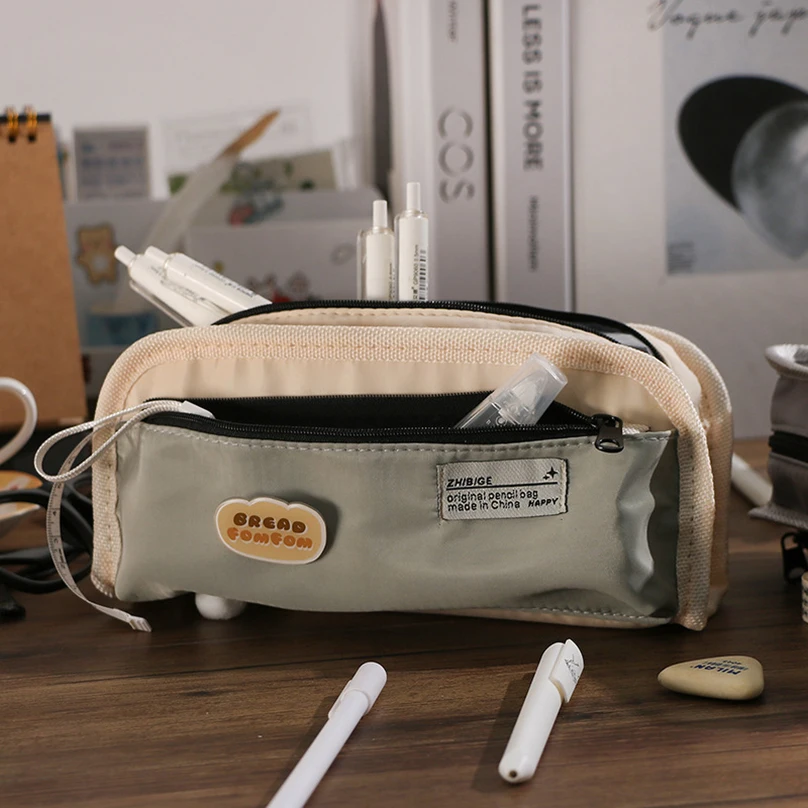 

Large Capacity Pencil Case Korean Stationery Pencil Pouch Trousse School Supplies Estuche Escolar Pen Case Canvas Pencilcase