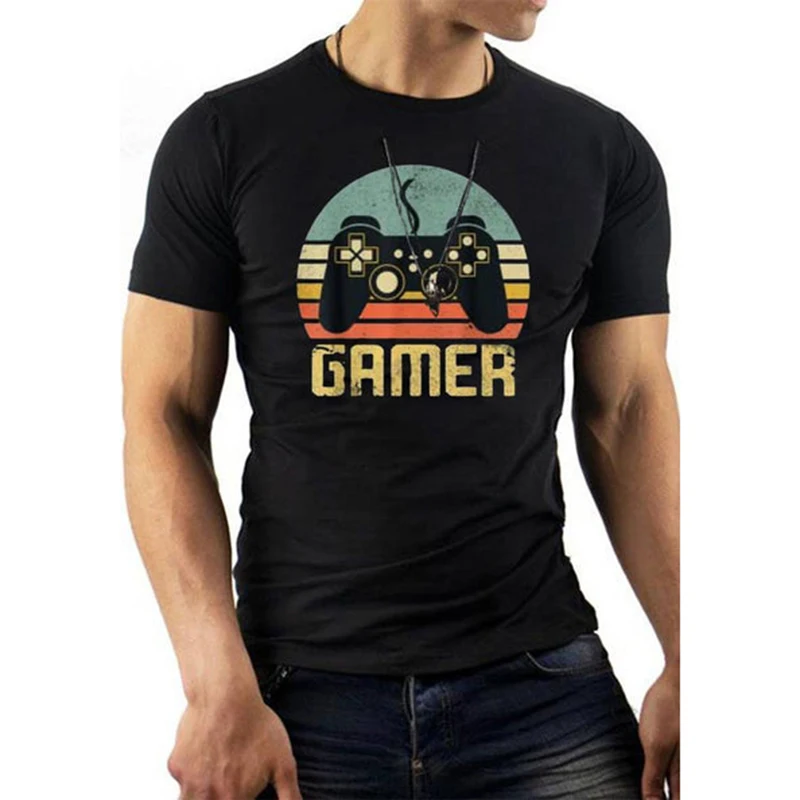 

Badassdude Gamer Letter Printing Men's Casual Fashion T-shirt