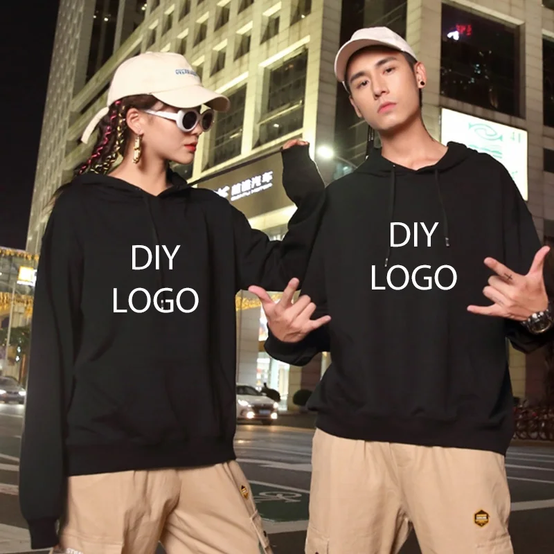

DIY logo Hoodies For Group Team Printied With Your Own Band Artwork Photo Men Women's Casual Street Wear Male Sweatshirt Tops