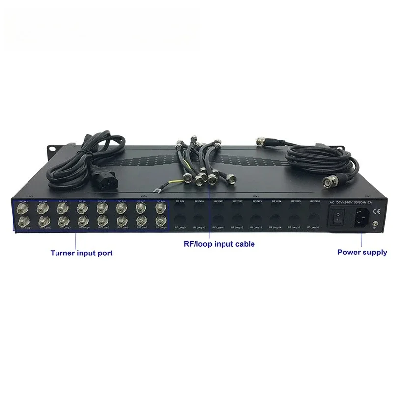 Фото Тюнер DTV 3508B для IP-шлюза, 8/16/24 тюнера, 2 ASI, DVB-S2, DVB-C, ISDB-T, ATSC №3