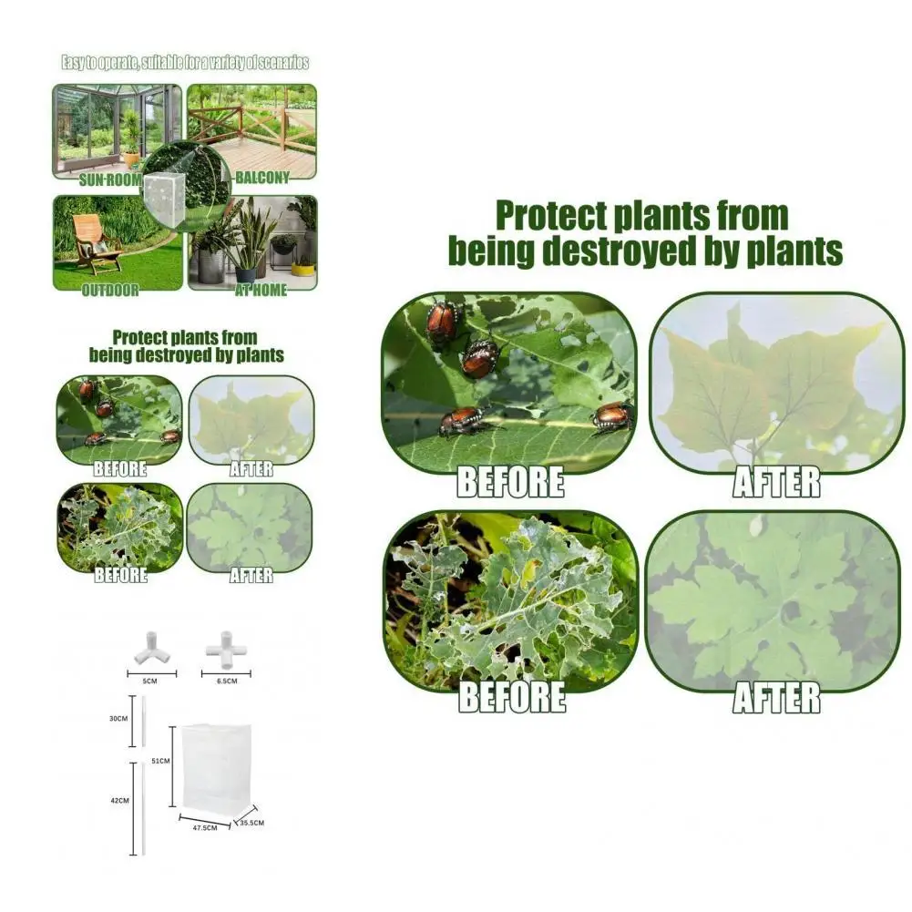 

Plant Protective Netting Exquisite Plastic Practical Euphotic Plant Protective Mesh Plant Netting Bonsai Netting 1 Set