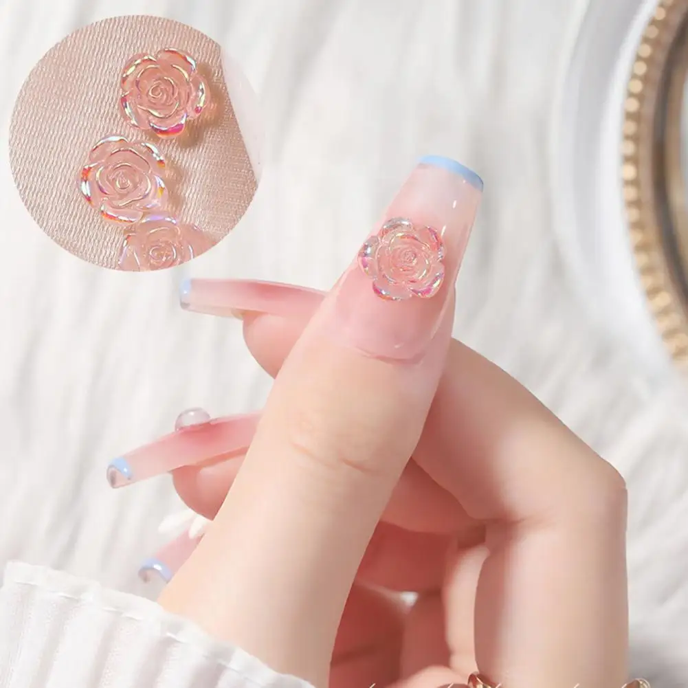 

1 упаковка, многоразовое украшение для ногтей в виде камелии