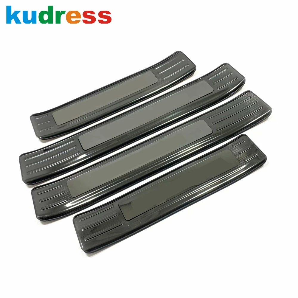 

Door Sill Scuff Plate Cover Trim For Toyota Highlander Hybrid 2021 2022 Stainless Welcome Pedal Protector Guard Car Accessories