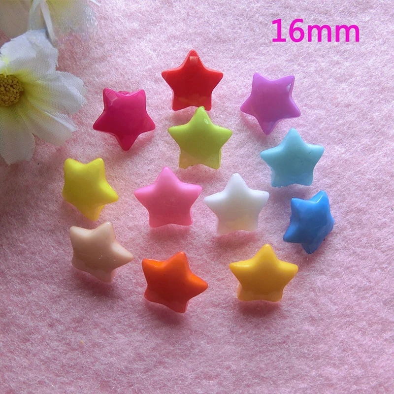 

50 шт., пластиковые пуговицы для шитья, 16 мм