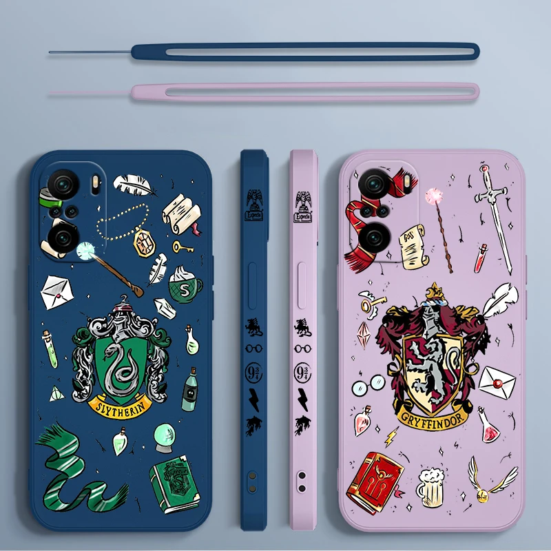 

Potters Wand Harries Art Logo Phone Case For Xiaomi Redmi Note 12 12Pro 11 11S 11T 10S 10 9S 9T Pro Plus 5G Liquid Left Rope