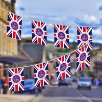 uk bunting flag string hanging banners queen day string flags party bunting for patriotic celebrations street parties decoration