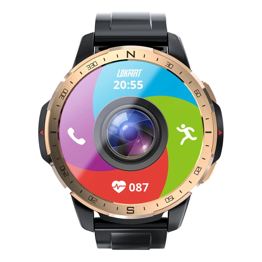 

1.6 inch TFT Smart watch with camera body temperature fitness tracker IP68 waterproof card can call Smart watch for Android