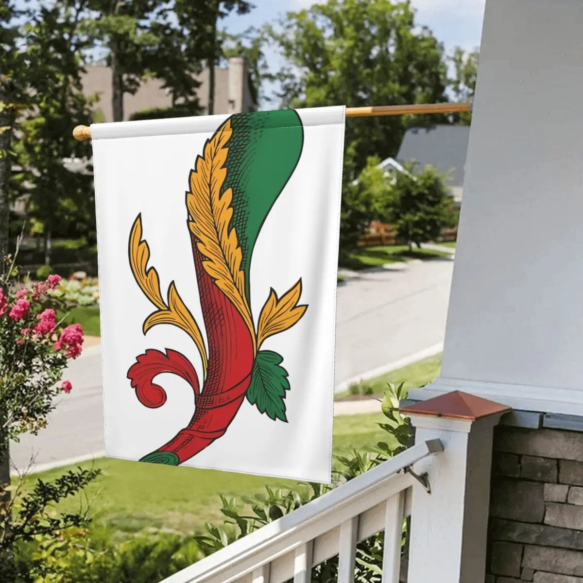 Брискола-бастоны (клубы)-итальянские карты для сада украшение флаг двусторонние