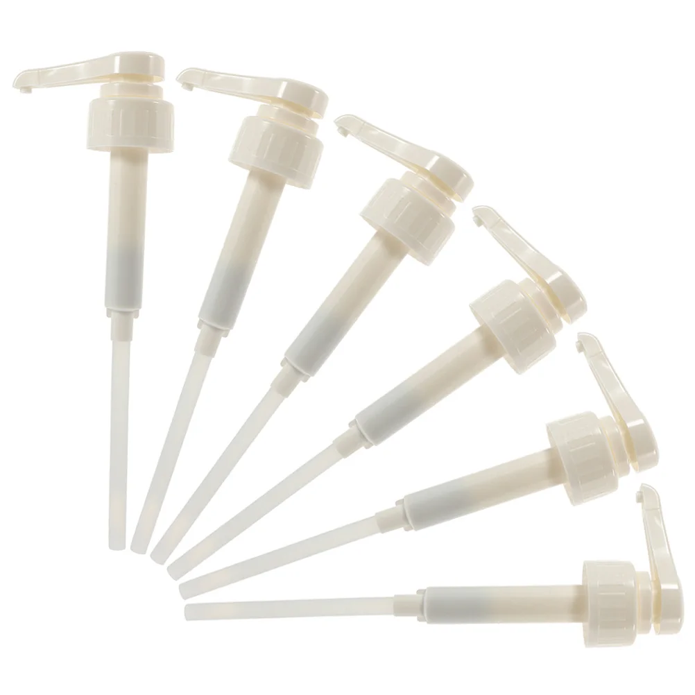 

6 Pcs The Soapery Pump Head Bottle Dispenser Extruder Syrup Mouthwash Replacement Coffee Pumps